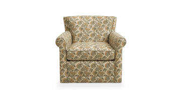 Jane Roll Arm Swivel Accent Chair