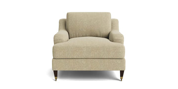 Stockten English Arm Chair with Casters