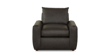 Lawson Leather Wide Track Arm Chair